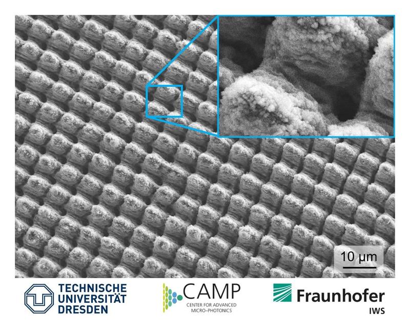 Die Arbeit »Herstellung von großflächigen, zwei- und dreistufigen multi-skaligen Strukturen mit multifunktionalen Oberflächeneigenschaften mittels Laserbasierten Methoden« wurde von der Deutschen Forschungsgemeinschaft (DFG) gefördert.