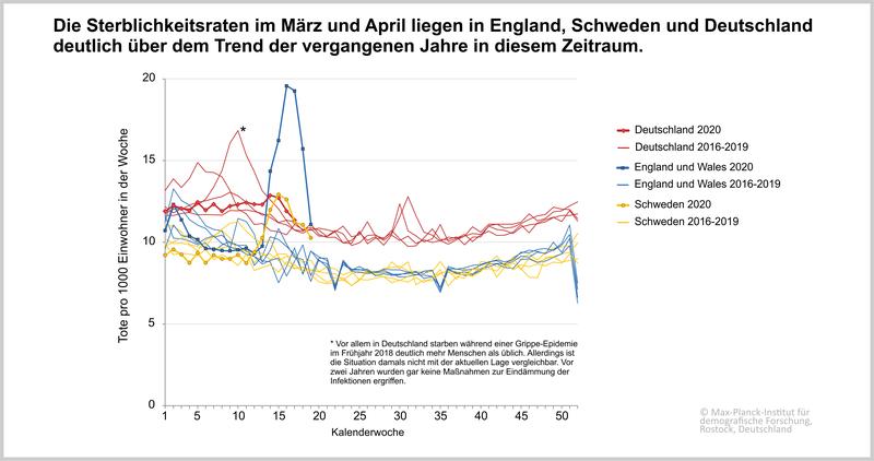 Wöchentliche Sterbefallzahlen