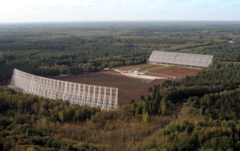 Das Nançay-Radioteleskop in Frankreich.