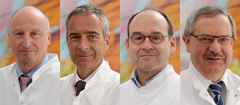 V.l.: Prof. Dr. H. Klein, Prof. Dr. M. Lehnhardt, Prof. Dr. T. A. Schildhauer, Prof. Dr. M. Tegenthoff