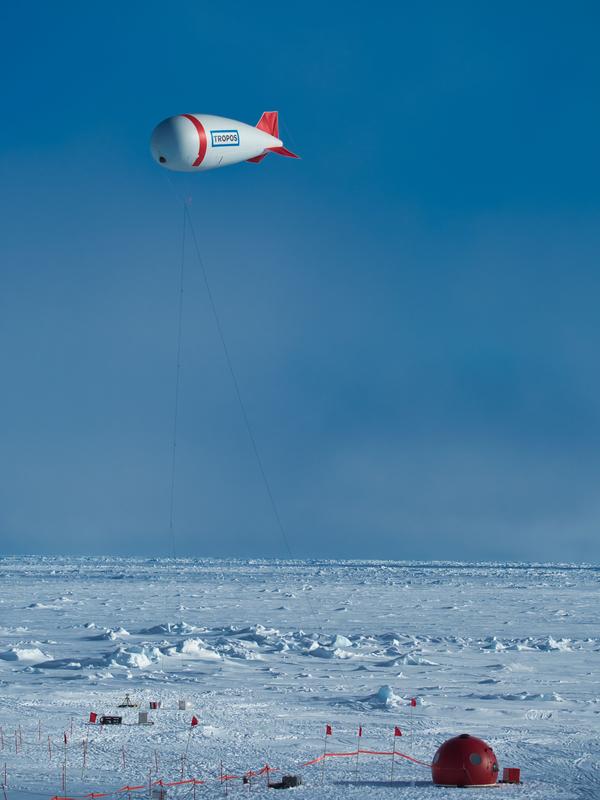 Measurements on the ground and in the air above the floe during the expedition PS 106.1 within the framework of the Collaborative Research Centre "Arctic Climate Change" (AC)³ 