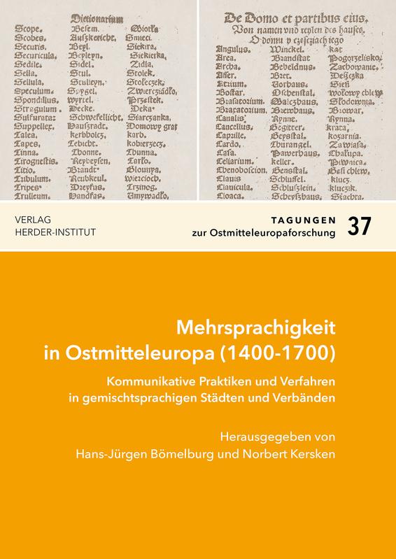 Buchtitel Mehrsprachigkeit in Ostmitteleuropa (1400-1700)