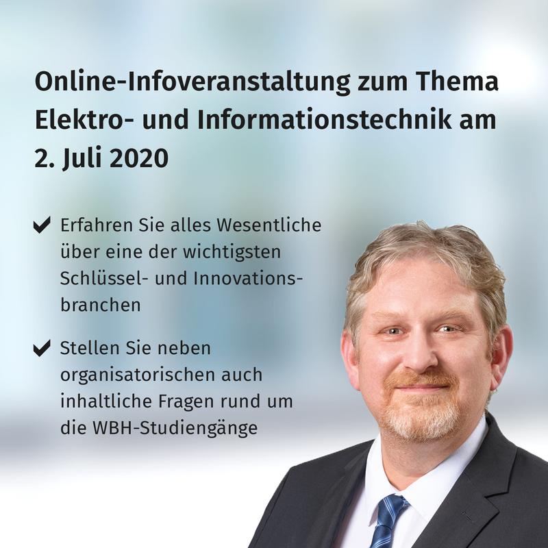 Online-Infoveranstaltung rund um das Thema Elektro- und Informationstechnik