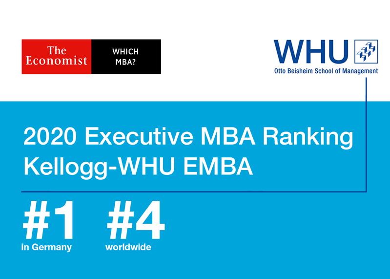 Economist EMBA Ranking: Kellogg-WHU is among the best in the world