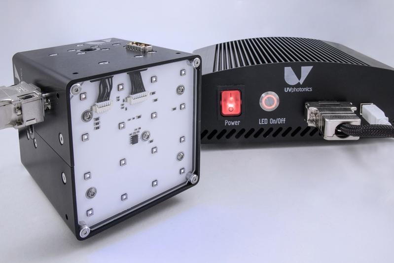 Modulares LED-Bestrahlungssystem mit UVC-LEDs zur Desinfektion bestückt