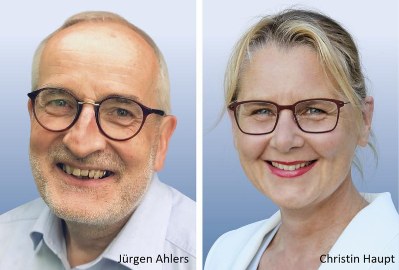 Links: Jürgen Ahlers. Rechts: Christin Fischer.