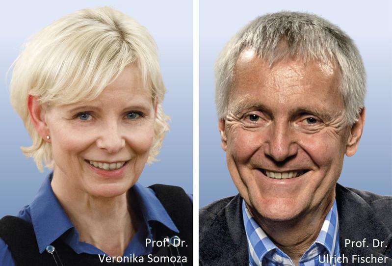 Links: Prof. Dr. Veronika Somoza. Rechts: Prof. Dr. Ulrich Fischer.