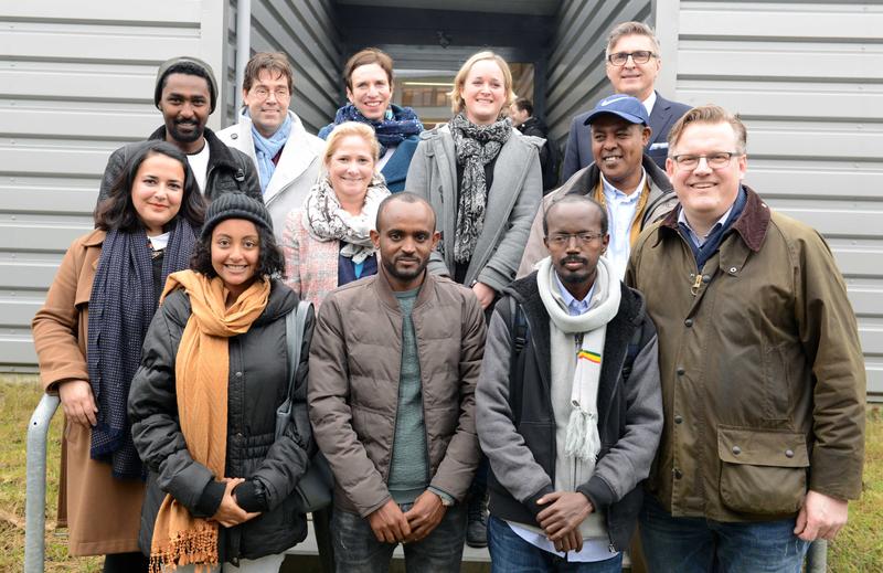 Das Projektteam bei einem Besuch der äthiopischen Partner*innen an der Hochschule Flensburg im vergangenen November.
