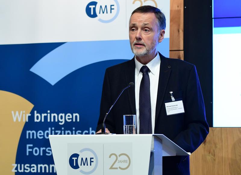 TMF-Vorstandsvorsitzender Prof. Dr. Michael Krawczak (popgen 2.0-Netzwerk; Universitätsklinikum Schleswig-Holstein, Campus Kiel) 
