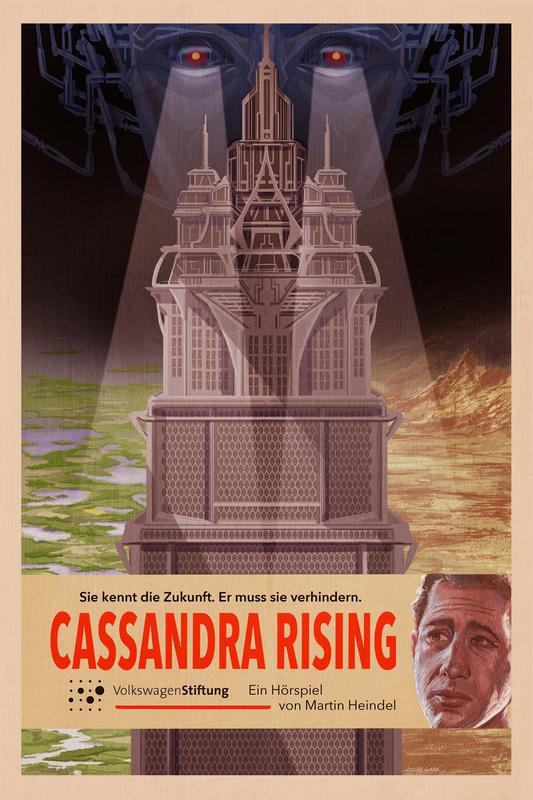 Poster des Science-Fiction-Hörspiels „Cassandra Rising“