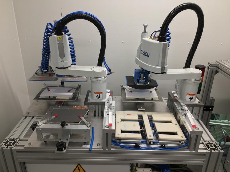 Batterieforschung der Zukunft: Stapelmodul des SmartBatteryMaker. (Foto: wbk, KIT) 