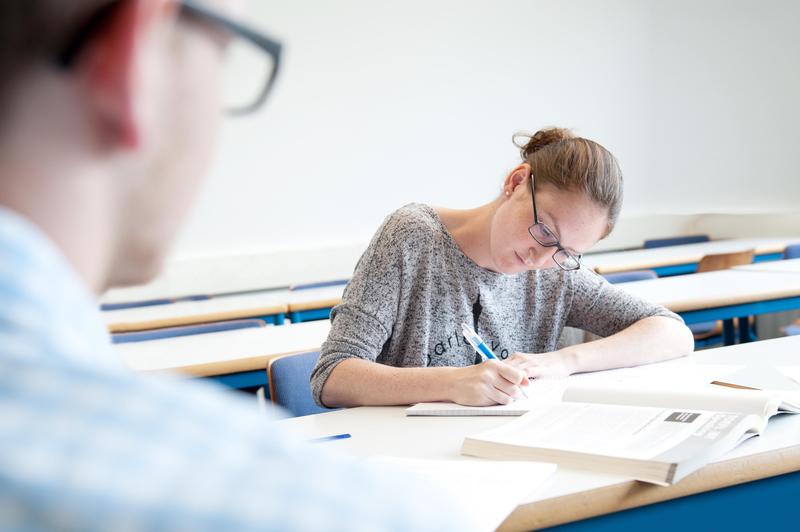 Eine Studentin lernt an der Universität Ulm. Für das Wintersemester ist eine Mischung aus Online- und Präsenzveranstaltungen geplant – selbstverständlich unter Berücksichtigung des Gesundheitsschutzes.