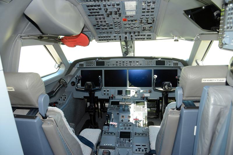 View inside the HALO cockpit.