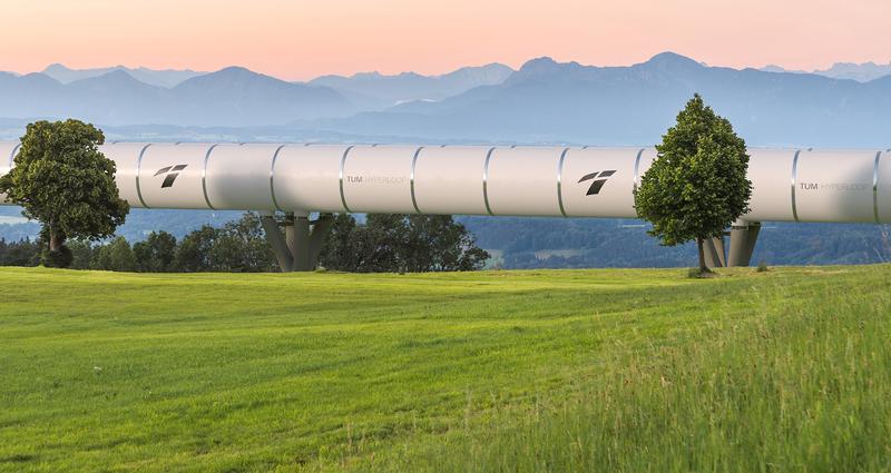 Eine Hyperloop-Strecke in Bayern: An dieser Vision forscht ein Team der Technischen Universität München.