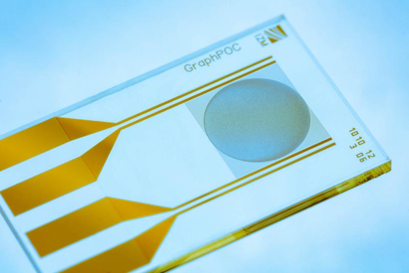 Fraunhofer- Forschende entwickeln Biosensoren, die auf Graphenoxid basieren und es ermöglichen, bakterielle und und virale Infektionen in nur 15 Minuten zu erkennen.