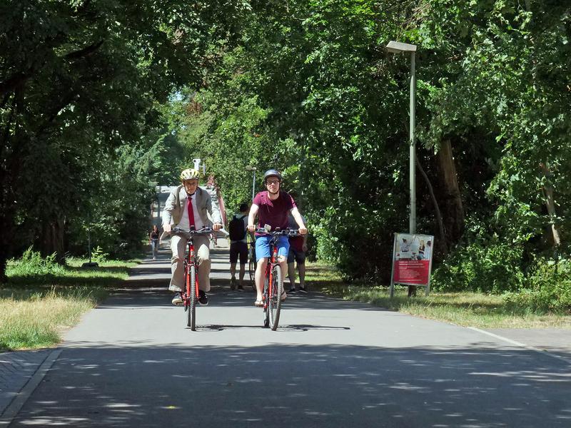 Das an der Hochschule Karlsruhe entwickelte SensorBike misst relevante Daten beim Radfahren aus Sicht des Radfahrers.