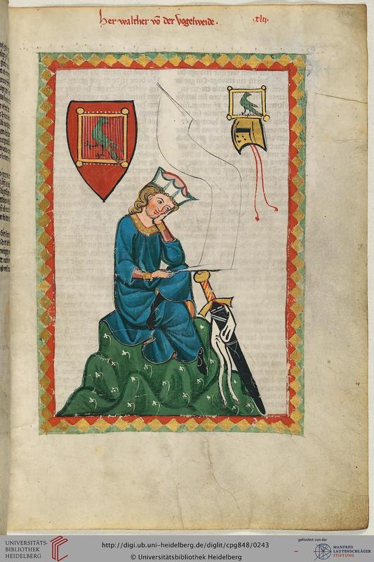 Der mittelalterliche Autor Walther von der Vogelweide ist durch seine Werke noch heute weltberühmt.   
