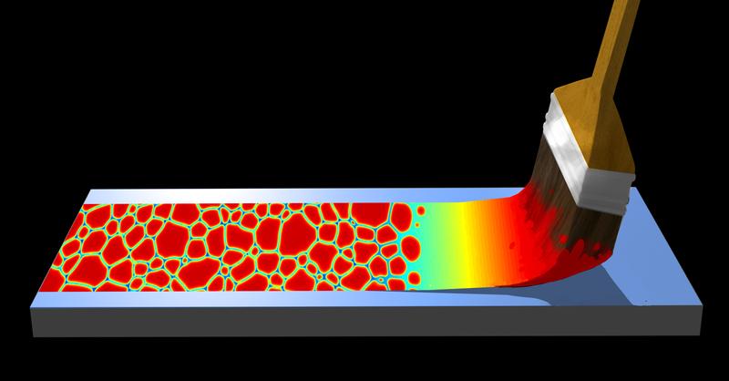 Mit Computersimulationen können Wissenschaftlerinnen und Wissenschaftler des MPI-P die Struktur von Kristallen bei organischen Halbleiterschichten vorausberechnen