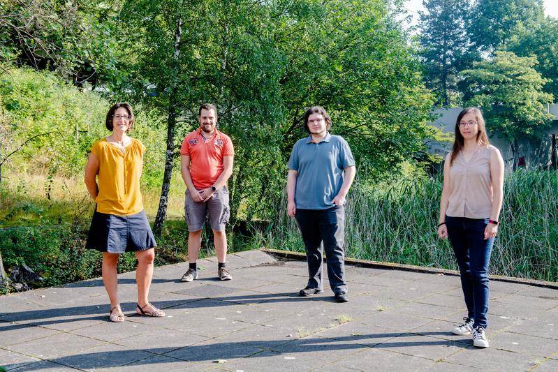 Ein Teil des Forschungsteams: Viktoria Däschlein-Gessner, Ilja Rodstein, Jens Tappen und Angela Großjohann (von links)