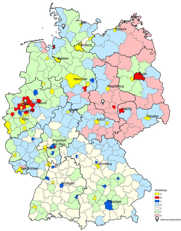Gebietstypisierung Kreisregionen 2017  Datenbasis BBSR 2019; Geobasis DE/ BKG 2017