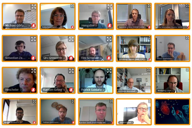 Participants of the CVD.NRW week in the virtual conference room of Medizin.NRW.