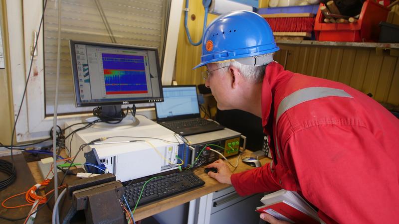 Real-time monitoring during drilling with fiber optic temperature measuring.