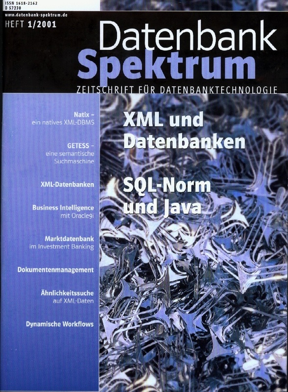 Titelblatt der Erstausgabe "Datenbank-Spektrum"