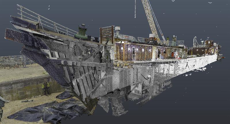 Scan of the cross-section of the SEUTE DEERN.