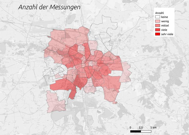An den drei Feldphasen nahmen bisher 66 Leipzigerinnen und Leipziger teil, die insgesamt rund 480 Stunden lang die Luft in der Stadt gemessen haben. 