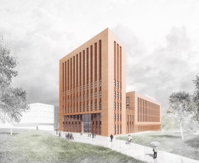 Rohentwurf Neubau Hörsaalzentrum/Bibliothek der TU Bergakademie Freiberg