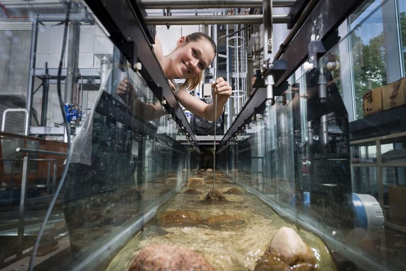 Das Studium der Wasserwirtschaft findet im Hörsaal, in der Natur und im Labor statt.