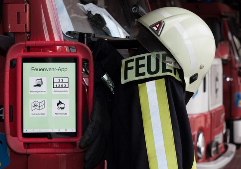 Blick auf die Feuerwehr-App