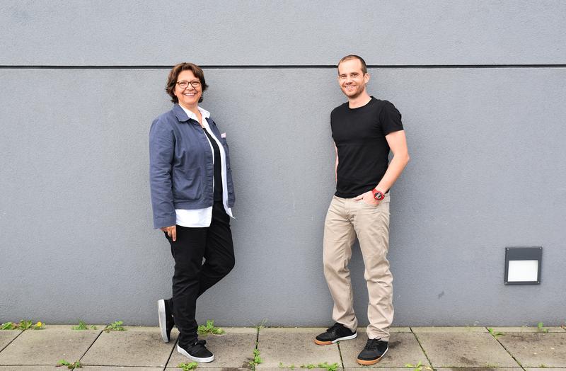 Senior co-author Sylvia Knapp and first author Philipp Starkl 