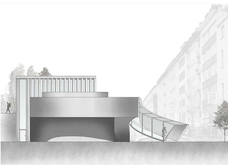 Entwurf eines Fahrradparkhauses von Kristina Peters