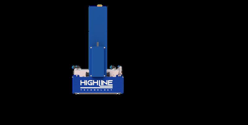 Paralleler Dispensdruckkopf der Firma HighLine zur Metallisierung von Siliciumsolarzellen.