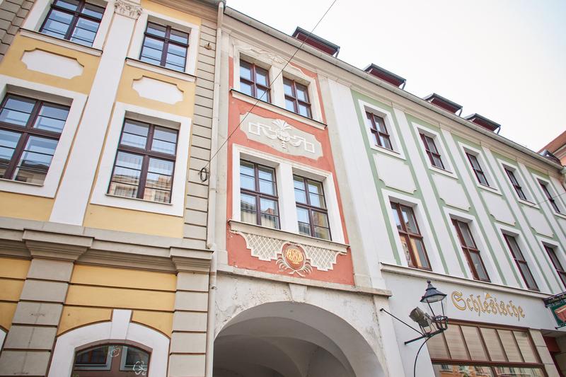 Fassaden in der historischen Altstadt von Görlitz