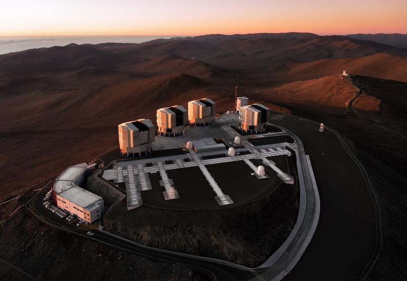 At 2635 metres above sea level, ESO's Paranal Observatory on the Chilean coast offers the best conditions for astronomical observations.  