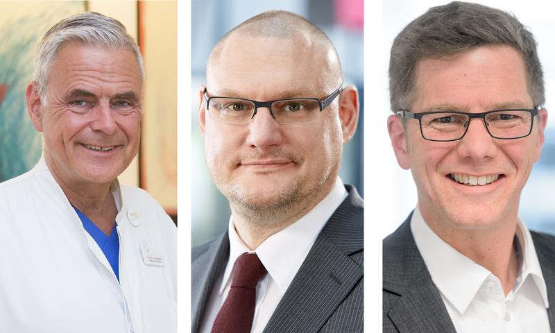 Professor Uwe Janssens, Thomas van den Hooven, Tillmann Müller-Wolff