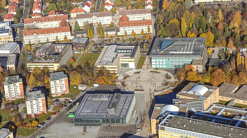 Aerial photo of the Beitzplatz Campus