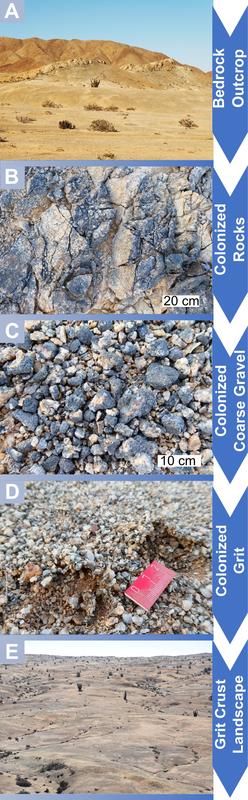 Verwitterungsszenario in der Atacama Wüste