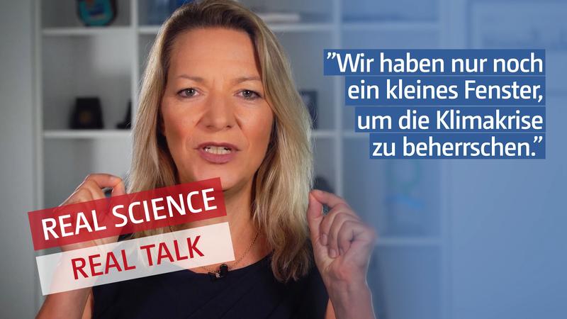 „Wir haben nur noch ein kleines Fenster, um die Klimakrise zu beherrschen“, sagt Antje Boetius in der DKK-Videoserie zu Klima und Corona.