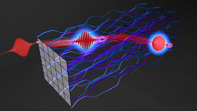  Nichtlinearer topologischer Isolator: Das künstliche optische Material besteht aus einem komplexen Netzwerk verwobener Wellenleiter und erlaubt es Licht, sich bei Bedarf von äußeren Störquellen abzuschirmen