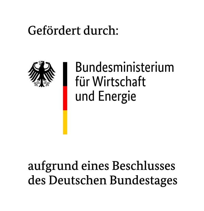 Die Förderung erfolgt durch das Bundesministerium für Wirtschaft und Energie aufgrund eines Beschlusses des Deutschen Bundestages im Rahmen des Förderprogramms Zentrales Innovationsprogramm Mittelstand (ZIM)