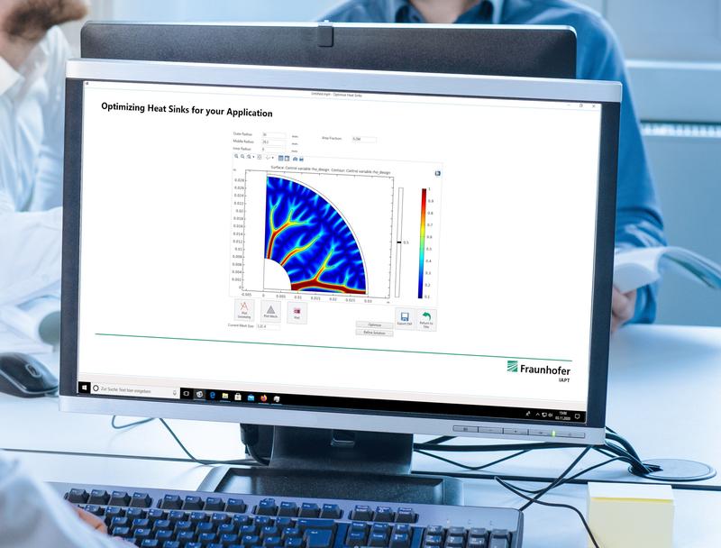 Bauteilkonstruktion mithilfe von Multiphysik-Simulationen zur Erzeugung fertigungsgerechter 3D-Modelle am Fraunhofer IAPT, Hamburg.