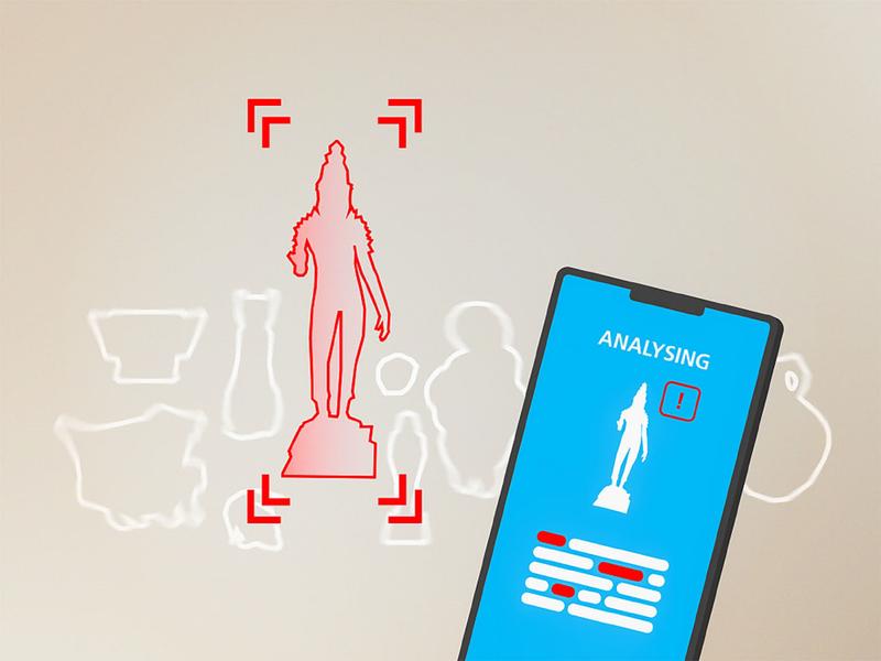 Künstliche Intelligenz in einer App hilft, illegale Kulturgüter zu erkennen.