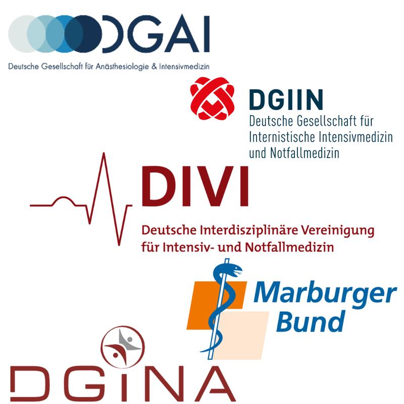 Logos der DIVI und ihrer Partner