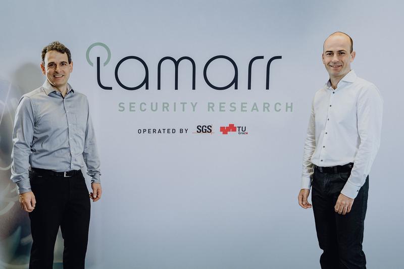 Stefan Mangard from TU Graz (left) and Martin Schaffer from the SGS Group are the leading heads of Lamarr Security Research.