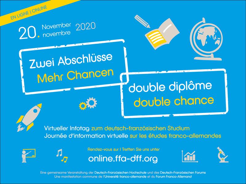 20. November - virtueller Infotag  zu deutsch-französischen Studiengängen 