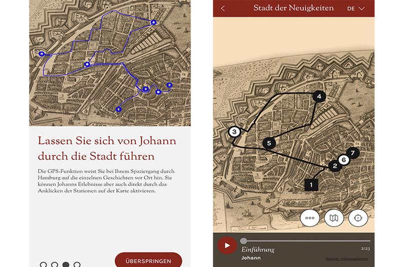 Mit der Hidden Cities-App Städte historisch erkunden. 