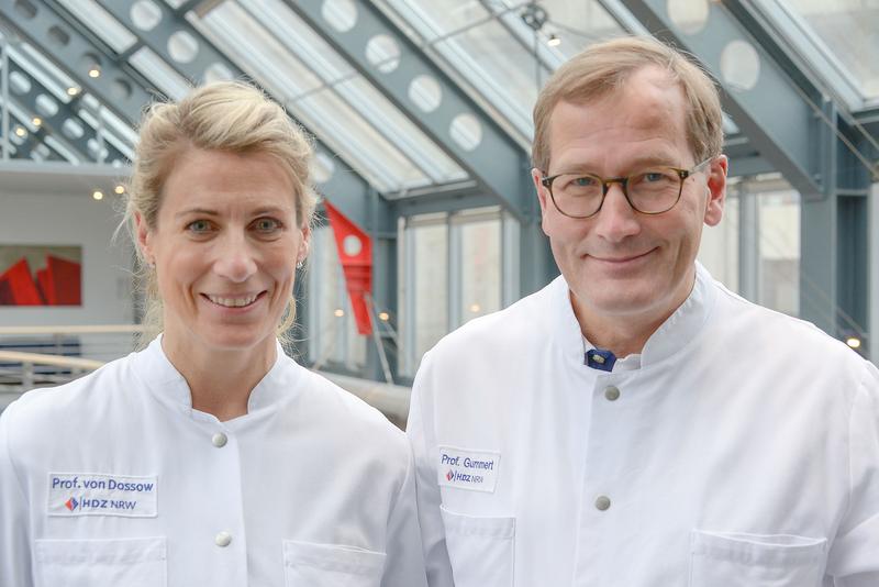 Prof. Dr. med. Vera von Dossow und Prof. Dr. med. Jan Gummert, HDZ NRW
